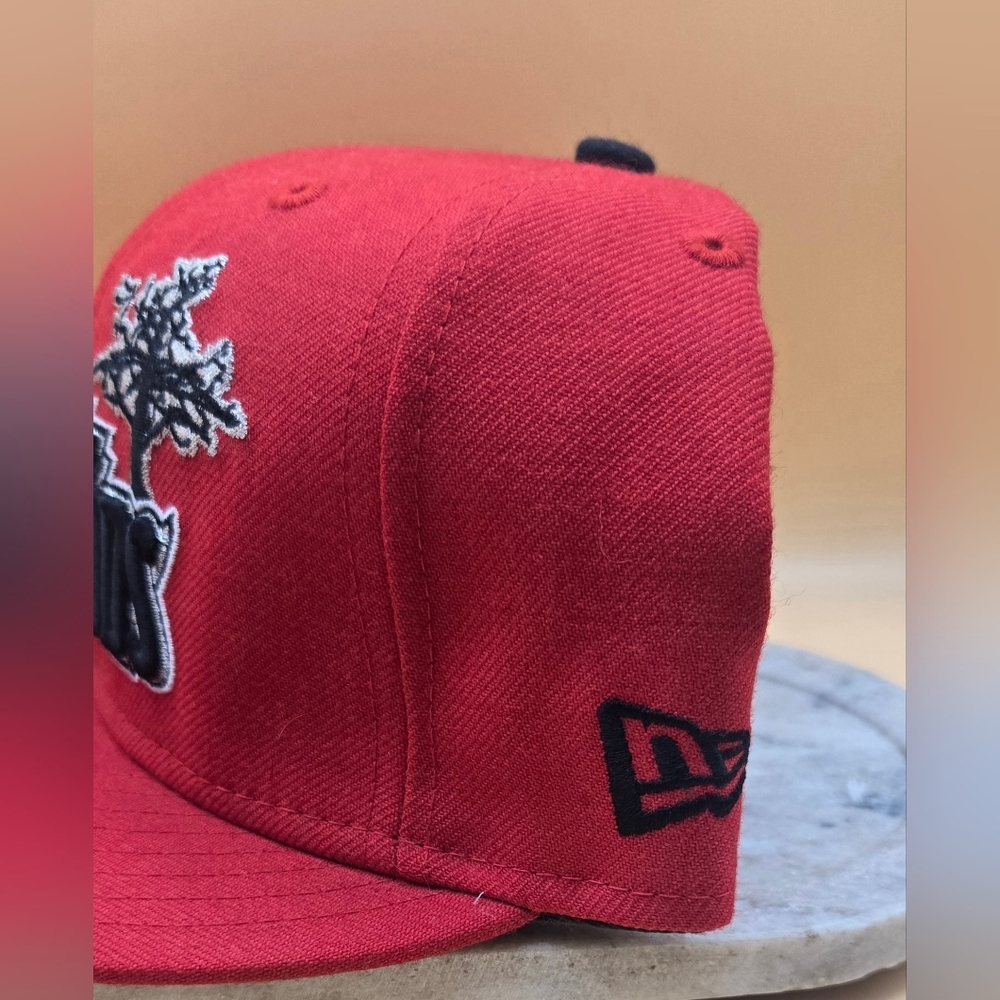 NWT Rare New Era Atlanta Backwoods Logo Fitted Baseball Hat - Picture 15 of 15